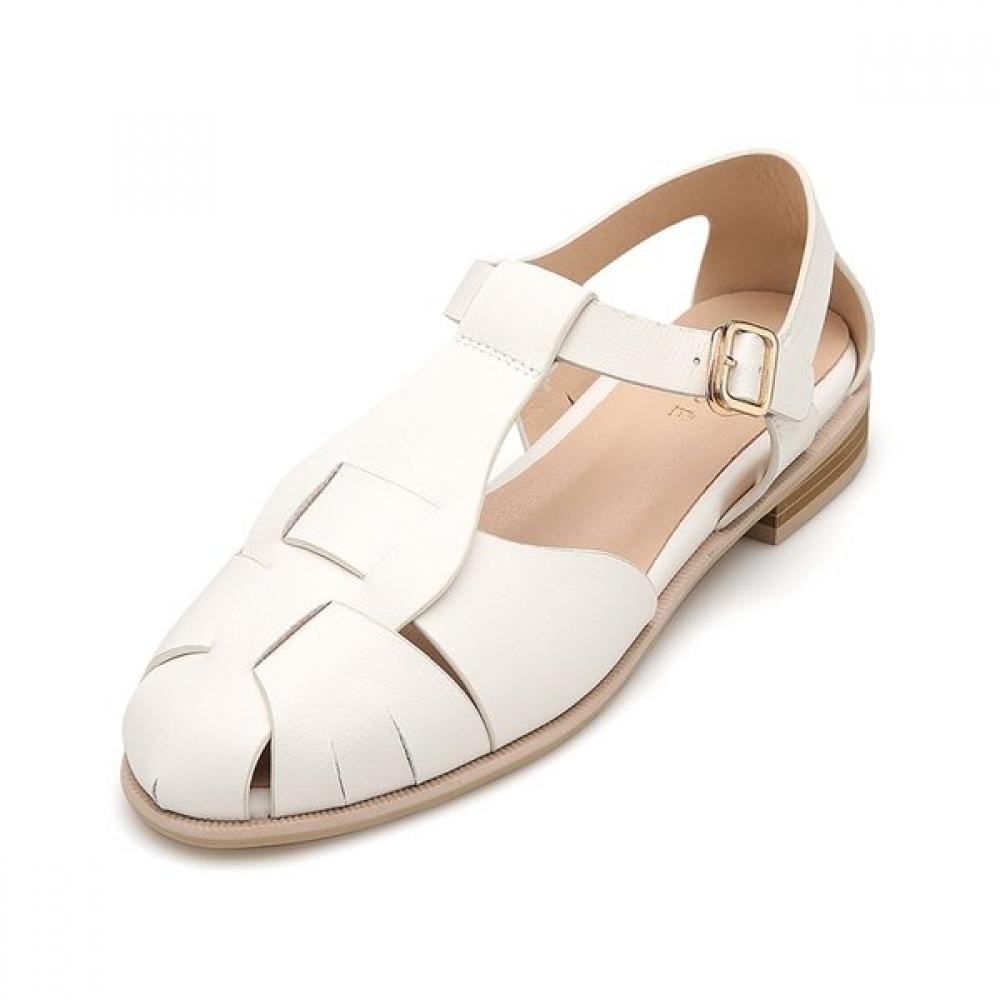 MiSope Women S Weaving twiSt Strap SandalS 2cm 012224715 white/245