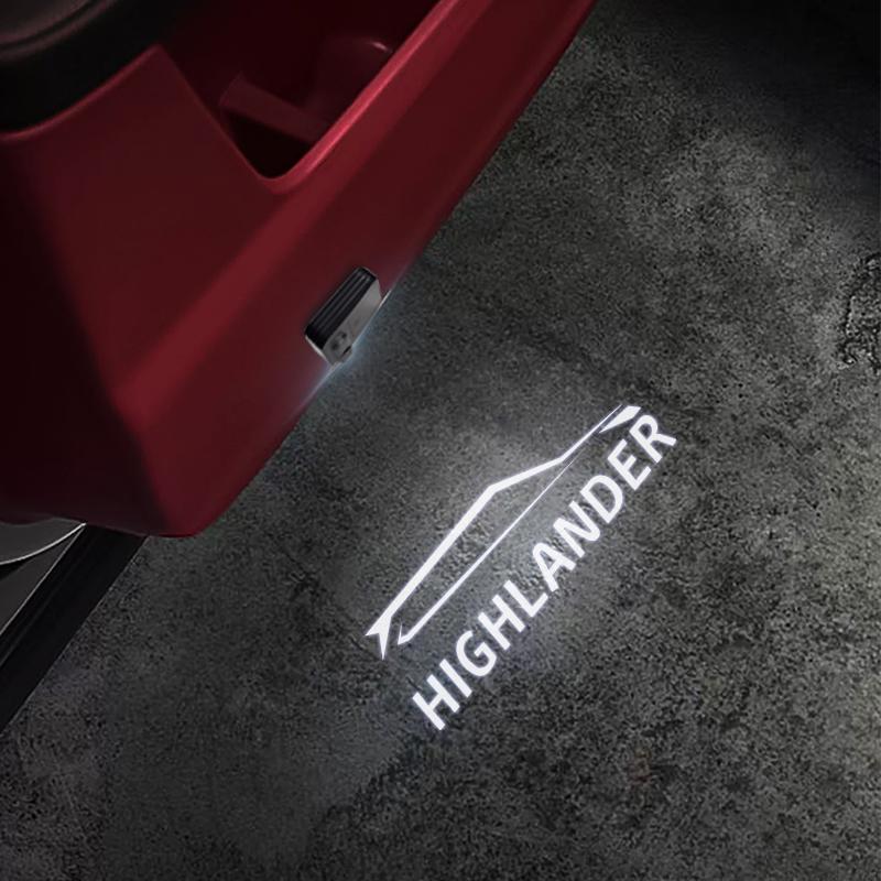 

1/2PCS For Toyota Land Cruiser Prado Highlander GR Sport TRD Car Logo Wireless Courtesy Car Door Projector LED Courtesy Lamp 1PCS