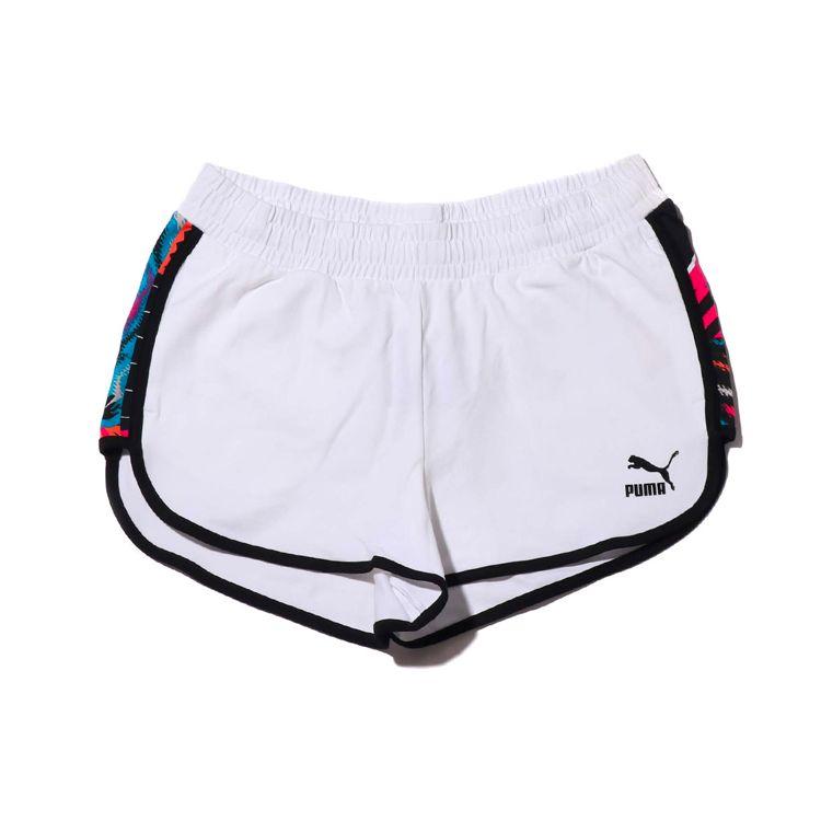 

Puma Шорты спортивные повседневные женские с боковым узором Белые 579583-02 XL