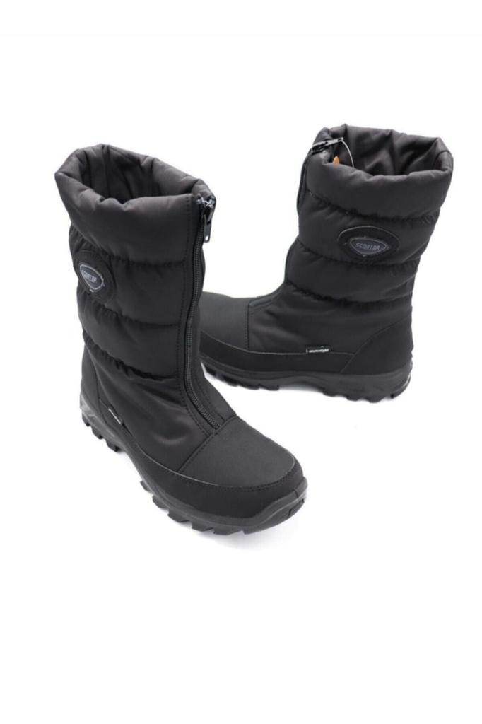 Women Modern Stylish Fashion Boots Waterproof Black Ladies Snow Boots Zts