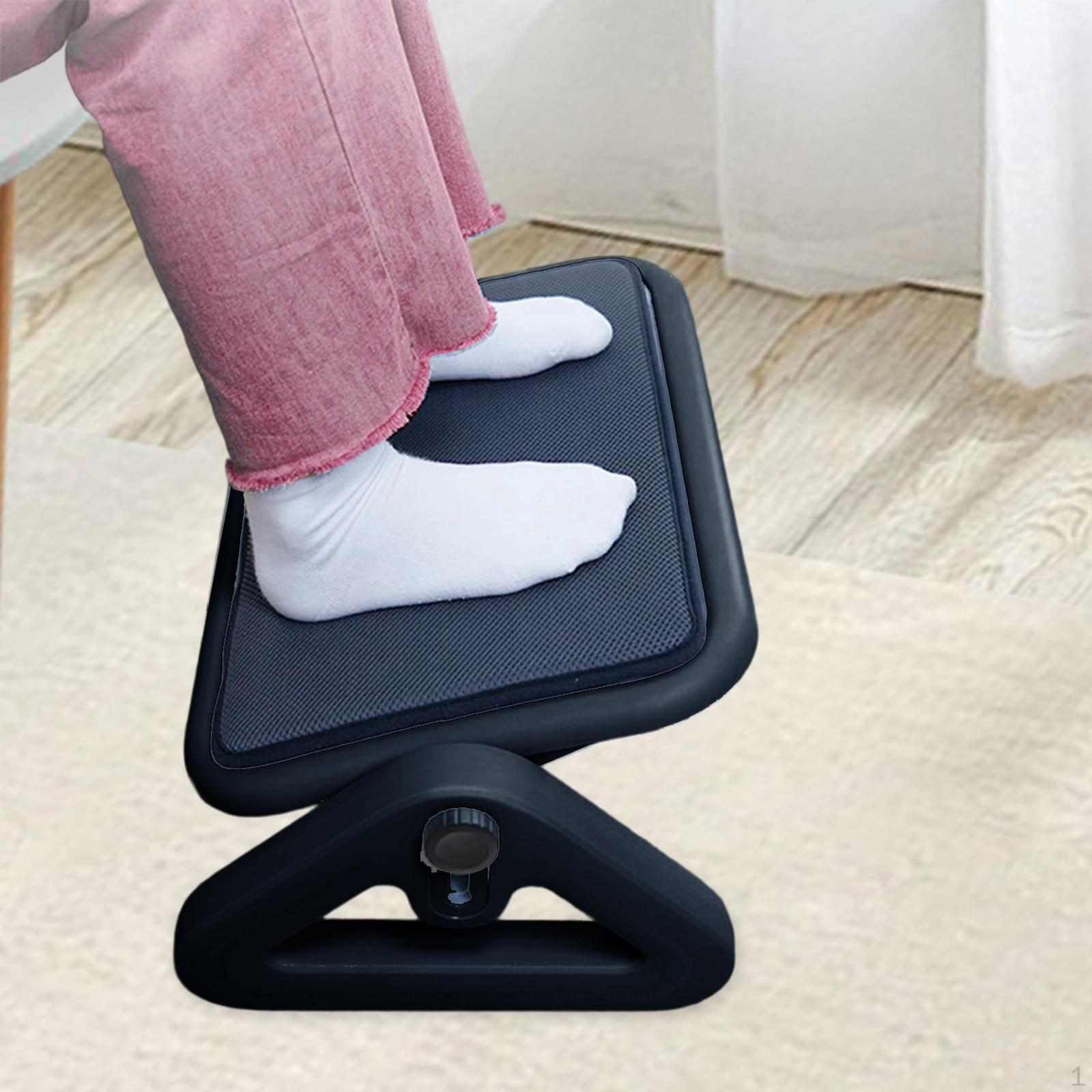 

Подставка для ног под стол Эргономичная Удобная Балансировочная доска Регулируемая по высоте Защита от скрещивания ног для чёрный