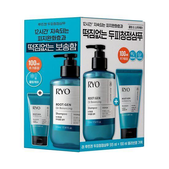 Scalp Cooling Ryo Rootzen Scalp Cleansing Shampoo 515ML+100ML Special Offer and Individual Product