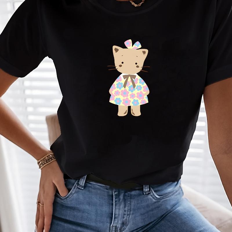 

Crew Neck Solid Color T-shirt - Fashionable Casual Basic Versatile Top XXL серый