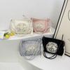 Gifts Chinese Style Underarm Bag Cloud Shape Floral Embroidery Crossbody Bag With Pendant Soft Shopper Bags For Women