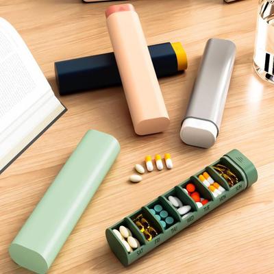 7 Grids Weekly Pill Box Mini Medicine Dispenser Premium 7 Day Pill Organizer  Travel