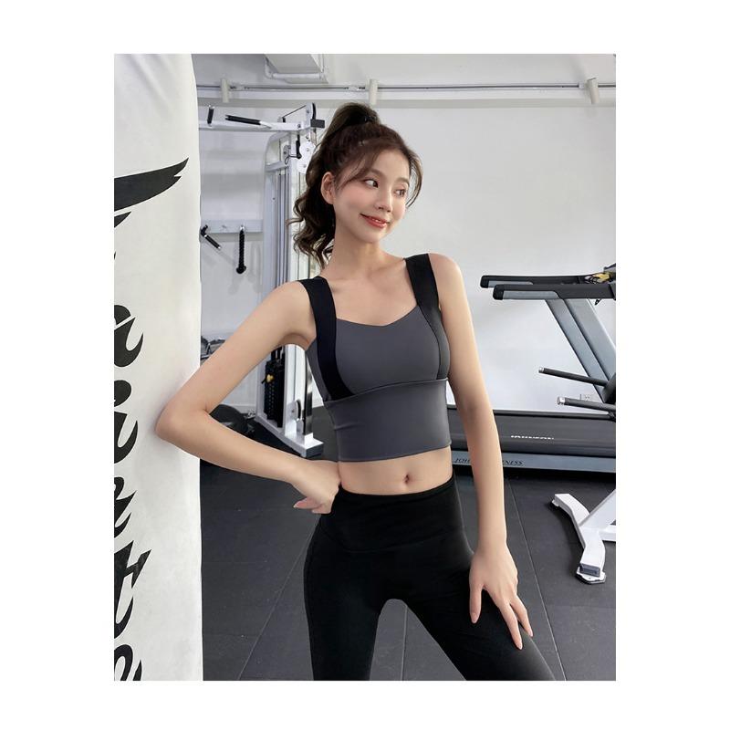 Wide Strap Sports Bra Naked Feeling Workout Bra For Women
