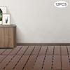 Plăci de Deck Interconectabile, Pachet de 12 Plăci de Podea cu Aspect de Lemn – Plăci Impermeabile de 30x30 cm pentru Balcon, Verandă, Interior și Exterior
