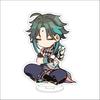 10CM Anime Genshin Impact Figure Stand Model Xiao  Cute Desk Decor Standing Sign Gifts