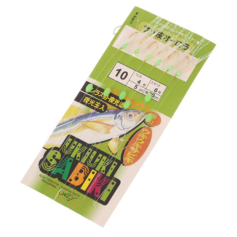 6Pcs/Pack Fish Hook White Fish Skin Bionic String Hook Real Fishing Skin Tinsel Carp Sea Rigs Gang Tackles Baits