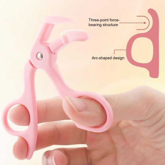Dames Wimpertang met Ergonomisch Handvat Natuurlijke Langdurige Professionele Wimpertang Krultangen Mini Nauwkeurige Controle Wimpertang