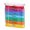 7 Days Pill Dispenser Box Portable Colorful Sealed Pill Case Stackable Moisture Proof Medicine Storage Containers Healthcare