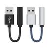 USB To 3.5mm Female Sound Adapter Cable Heavy Duty Sound Card for Home Theater Clear Signal Transmission Noise Reduction