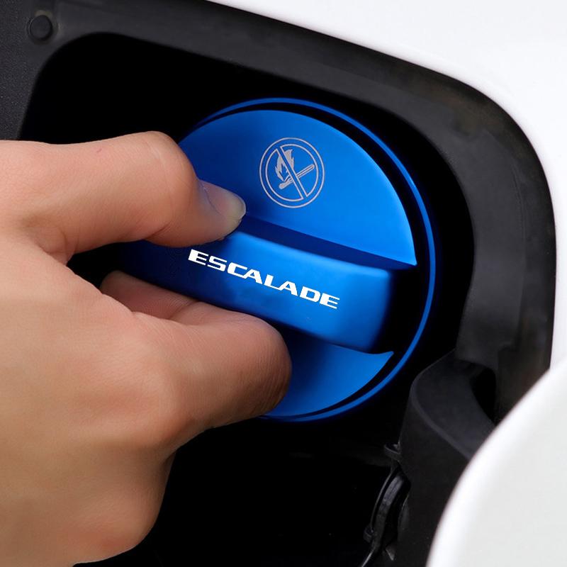 Aluminum Alloy Fuel Tank Cap Cover Decorative Shell For Cadillac ESCCALADE Logo Exterior Car Styling Modification Accessories