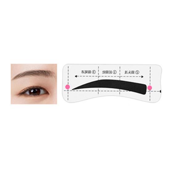1 Set Eyebrow Stencil Sticker Disposable Brow Shaper Drawing Guide Tools DIY Women Beginner Eyebrow Shaping Template