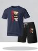 Men's Trendy Summer Two-Piece Casual Shorts Set