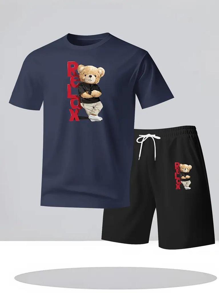 Men's Trendy Summer Two-Piece Casual Shorts Set