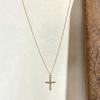 Stylish and Simple Cross Pendant Necklace Female Personality Light Luxury Versatile High Sense Collarbone Chain
