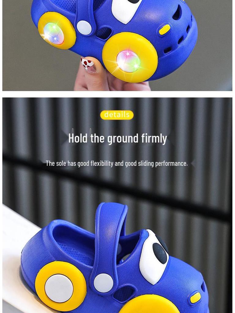 Kids' Non-slip Luminous Summer Slippers for Ages 1-3