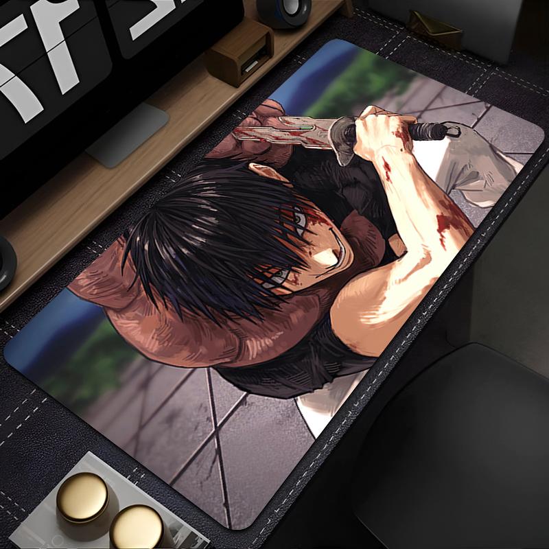Household Goods Gaming Mousepads Mouse Mat Big Desk Mats NonSlip Rubber Mouse Pad Jujutsu Kaisen Toji Fushiguro Keyboard Pad