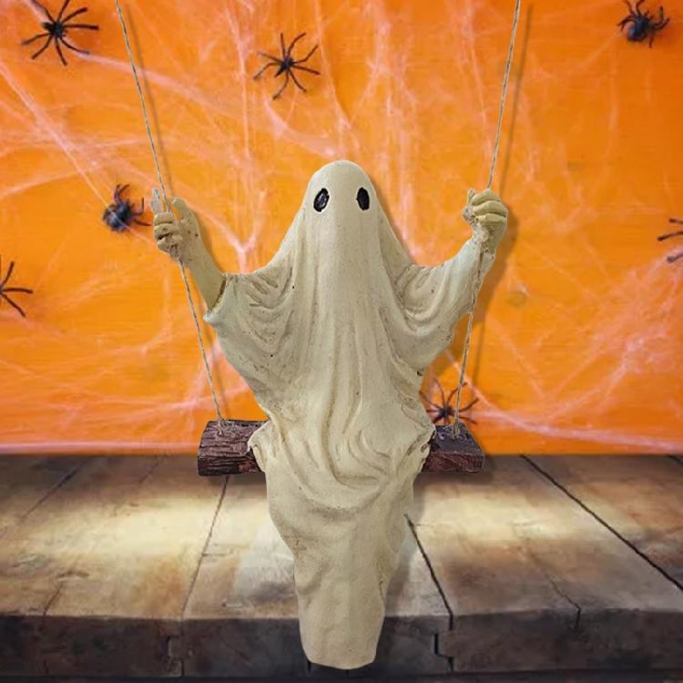 Ghostly Halloween Resin Specter Sculpture for Indoor and Outdoor Terrifying Desktop Decoration Ornament for Parties