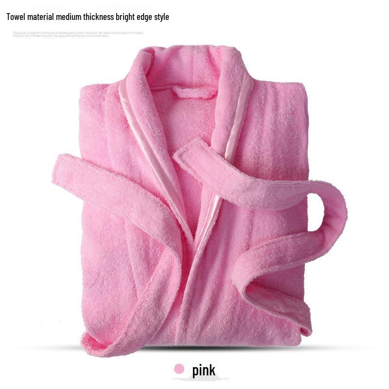 Cotton Unisex Bathrobe - Warm Yukata Style for Couples, Plus Size, Ideal for Hotels
