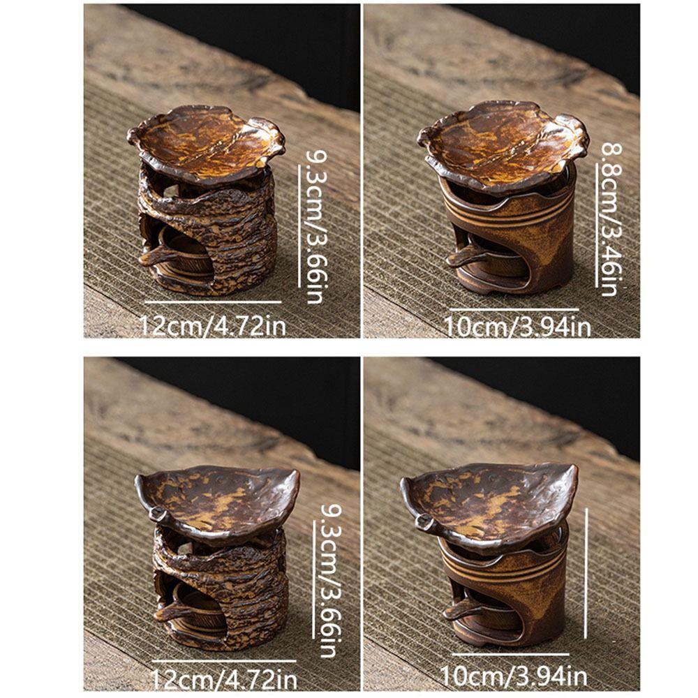 Ceramic Wax Melt Burner Retro Style Small Tea Roaster Creative Tea Fragrance Dispenser  Art