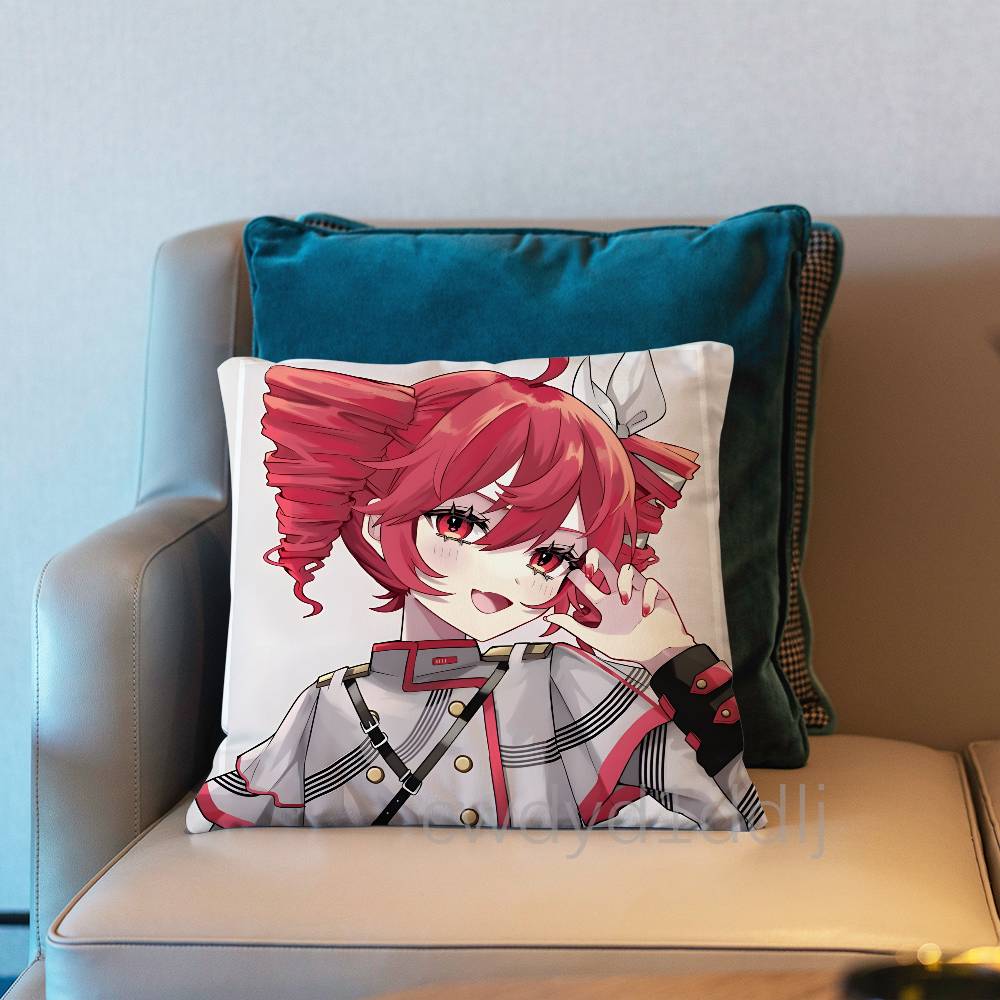 Anime K-Kasane Teto Pillow Case Cover Square Sofa With For Pattern Comfortable Cushion suitable Of Room