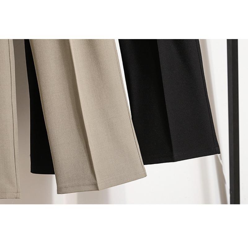 Dimanaf Plus Size Summer Long Pants Women Elastic Waist Casual Loose Vintage Pants New Solid Harem Pants