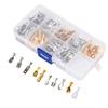 150Pcs Wire Terminals Brass Oxidation Resistance Corrosion Resistance High Conductivity Wire Crimp