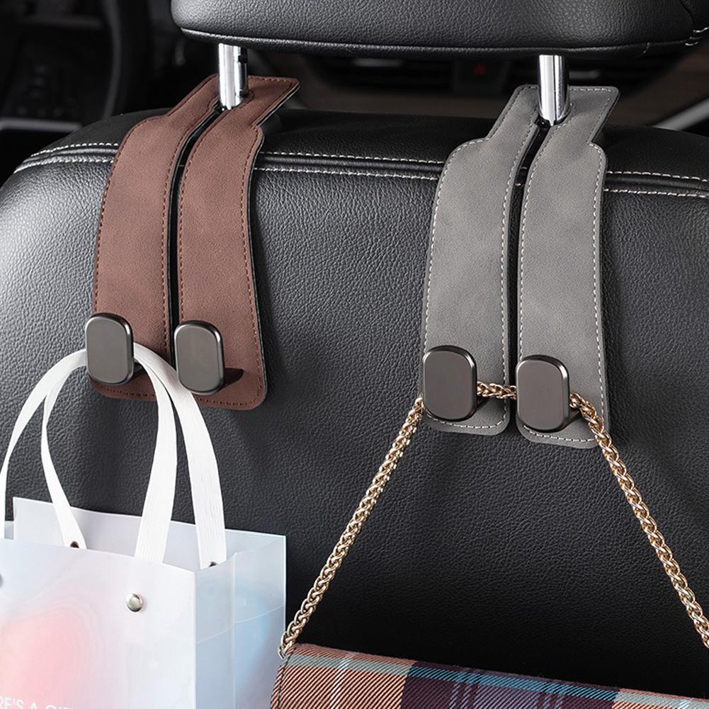 Car Hook Rear Seat Back Hooks Headrest Hanger Clip Double Hooks Holder Storage Car Interior Accessories