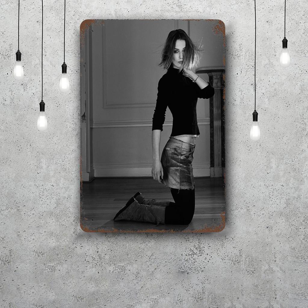 keira knightley Decor Vintage Metal Signs Tin Signs Captain Poster Decor for Bar Pub Club Man Cave Wall Decoration