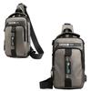 USB Charging Sports Shoulder Bag Nylon Crossbody Bag Portable Men Chest Bag  Running