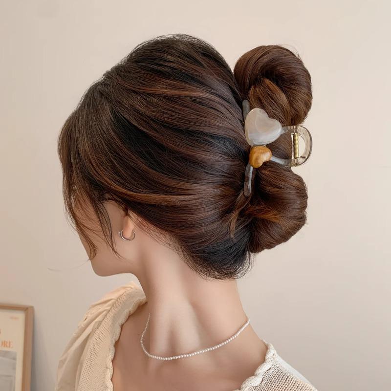 

Зажим-краб для волос среднего объема класса люкс для женской прически - Аксессуар для волос 2025