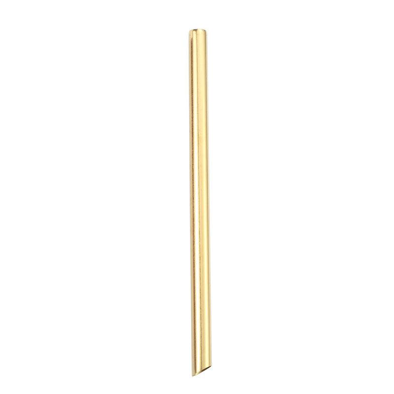 304 Stainless Steel Oblique Straw Titanium-Plated Color Straight Tube Restaurant Drink Coffee Milk Tea Drinking Straw Metal Straw