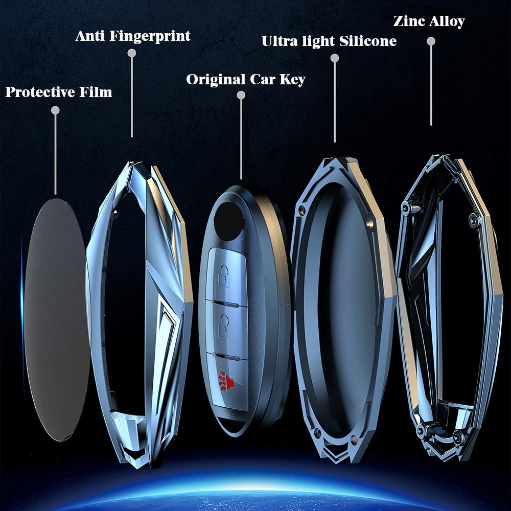 High-quality Car Key Case Cover for Nissan Leaf Micra Qashqai J11 J10 X Trail T32 Versa Note Patrol Key Fob Cover Accessories
