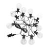 LED Ball String Lights 10LEDs G50 Copper Wire Bulb Colorful Die Casting Lamp  Waterproof Outdoor