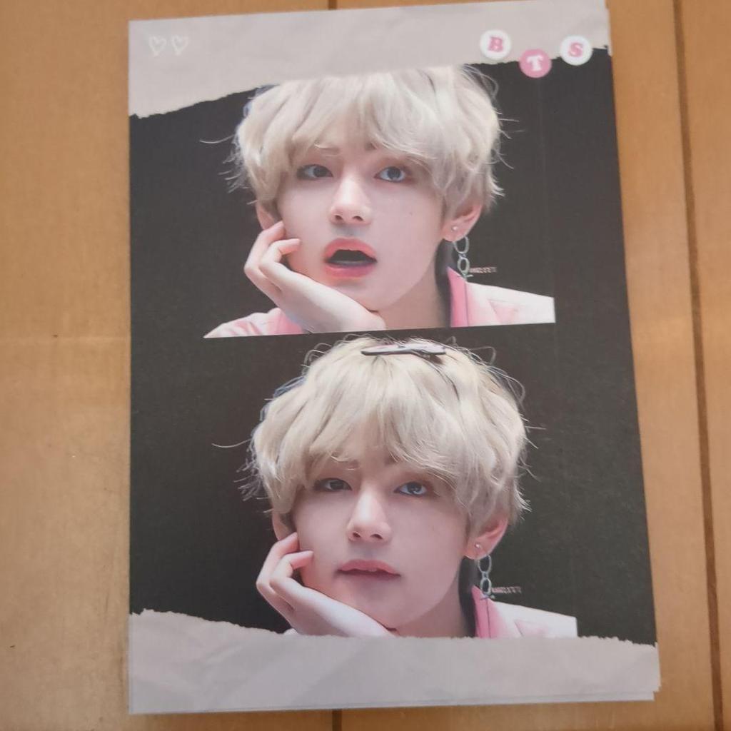 [USED] BTS V Korean Producer Large Memo Paper 13 Types, Small 1 Type Total 14 Types, 140 Sheets