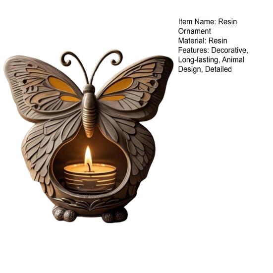 Animal Incense Burner Resin Butterfly Rabbit Incense Holder Handmade Fox Owl Incense Cone Burner Desktop Ornament for Yoga Room