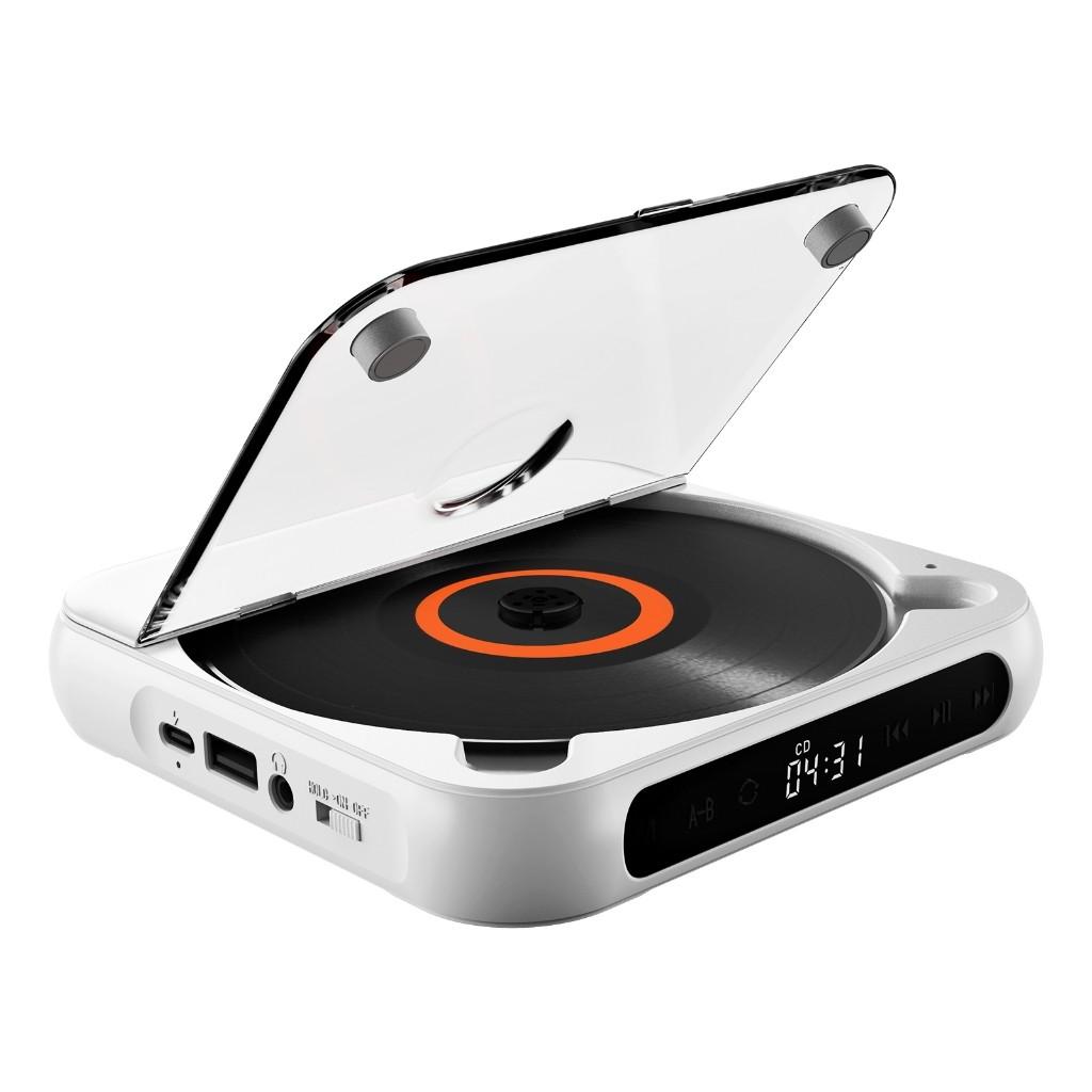 Music Player Portable Bluetooth CD Player Rechargeable Home/Car Walkman HiFi Lound Dual Speakers