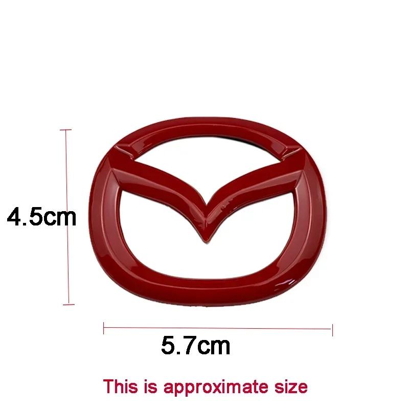 2025 Hot ABS Car Steering Wheel Emblem Cover Stickers for Mazda CX6 CX9 CX7 RX7 MX5 CX5 CX3 Protege Badge Internal Decals Decora