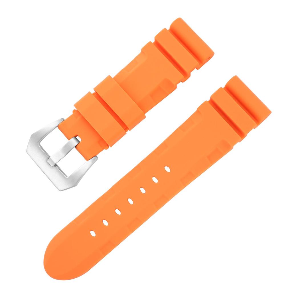 Orologio da Uomo Panerai Cinturino in Silicone: Cinturino di ricambio in gomma morbida Berny in 22 mm, 24 mm o 26 mm.
