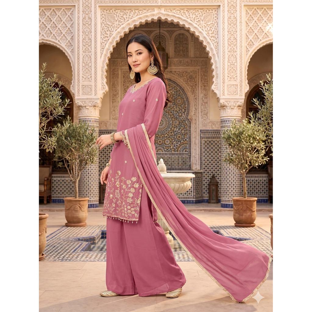 Desigenr Bollywood Paksiatni Sharara Suit Indian Wedding Wear Salwar Kameez