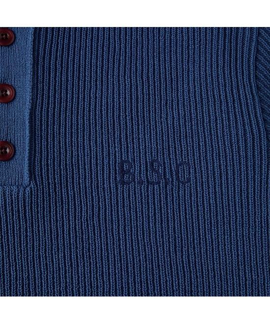 Henlikoteun [British Sporting Club] Rib Structure Short-Sleeves Polo Knit Abwam26721Bud