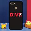 Diver Down Scuba Flag Case For Oppo A98 A78 A58 A15 A16 A17 A5 A9 A91 A52 A72 A76 A96 A74 A94 A54 S A57 A77 Cover