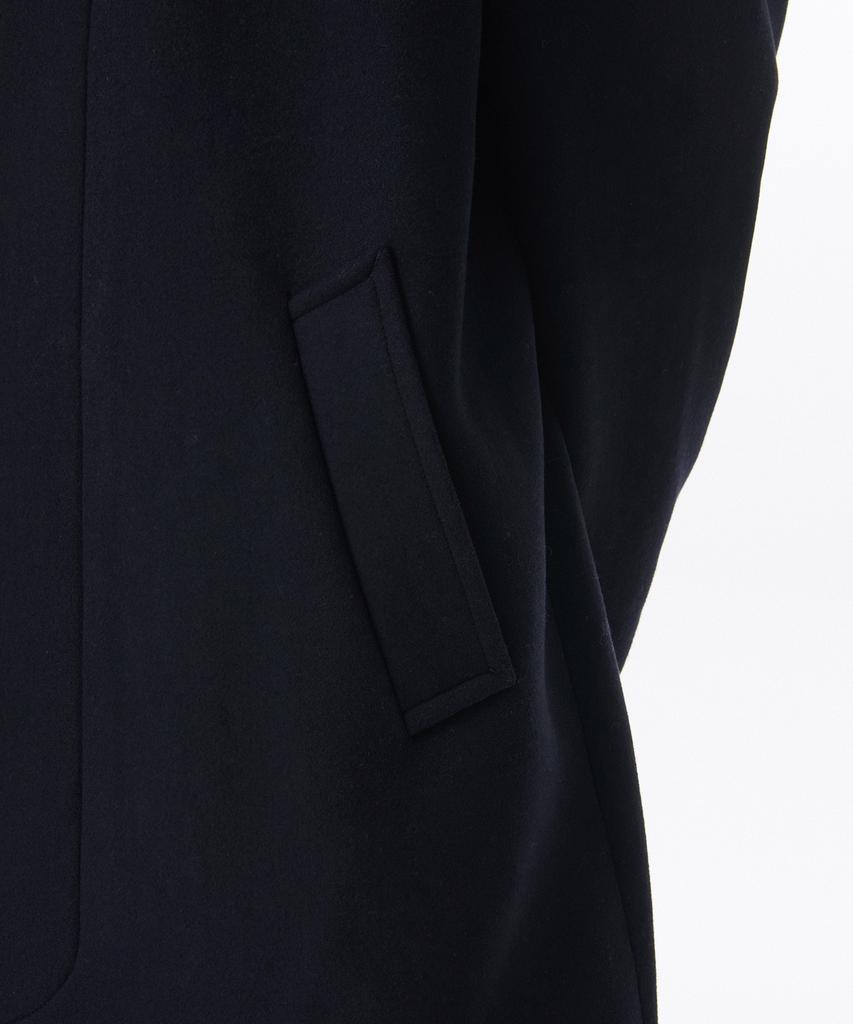 Musinsa Standard Wool Blend Maxi Balmacaan Robe Coat [Navy]