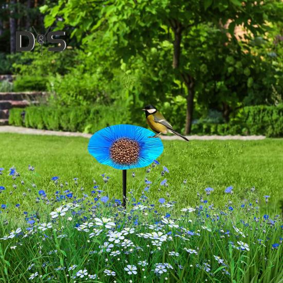 Venkovní krmítko pro ptáky Květinový kůl Heavy Duty Venkovní zahrada Terasa Dvůr Trávník Kovová vana pro ptáky Miska Napájecí stanice Zařízení na krmení