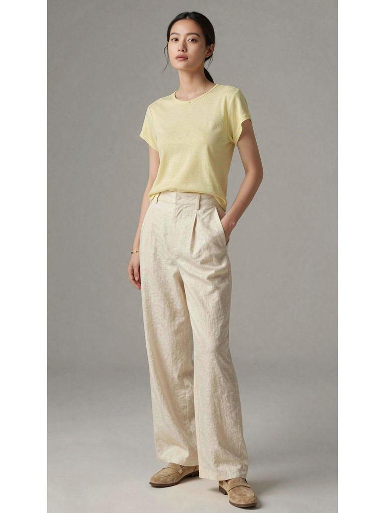 2026 Hangzhou Silk Lyocell Short Sleeve Women's Close-Fitting Round Neck T-shirt