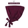 Solid Color Elastic Tie-Back Modal Undercap Hijab Scarf Adjustable Kufi Cap