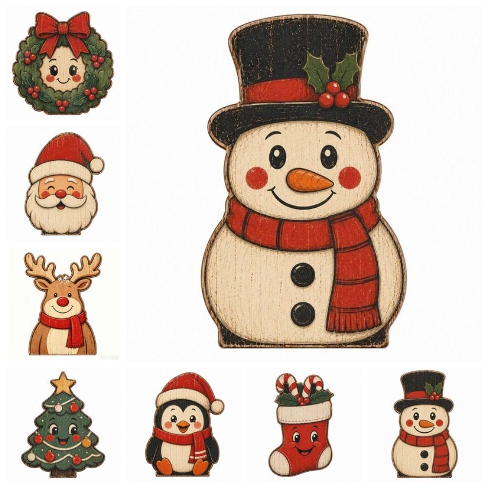 Tree Sock Santa Claus Figurine Decor Snowman Christmas Decoration Xmas Desktop Ornaments Xmas