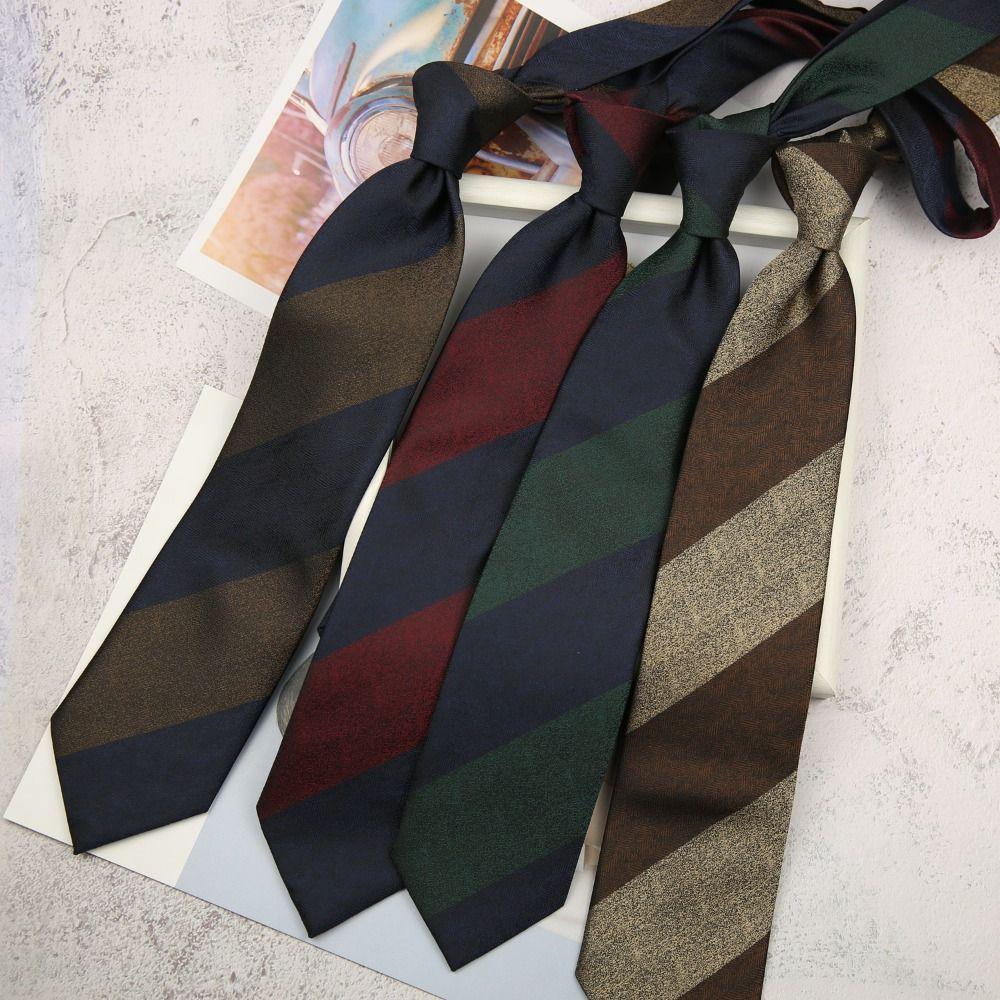 Adjustable Shirt Necktie Soft Men Cravat Fashion Striped Tie  Boys